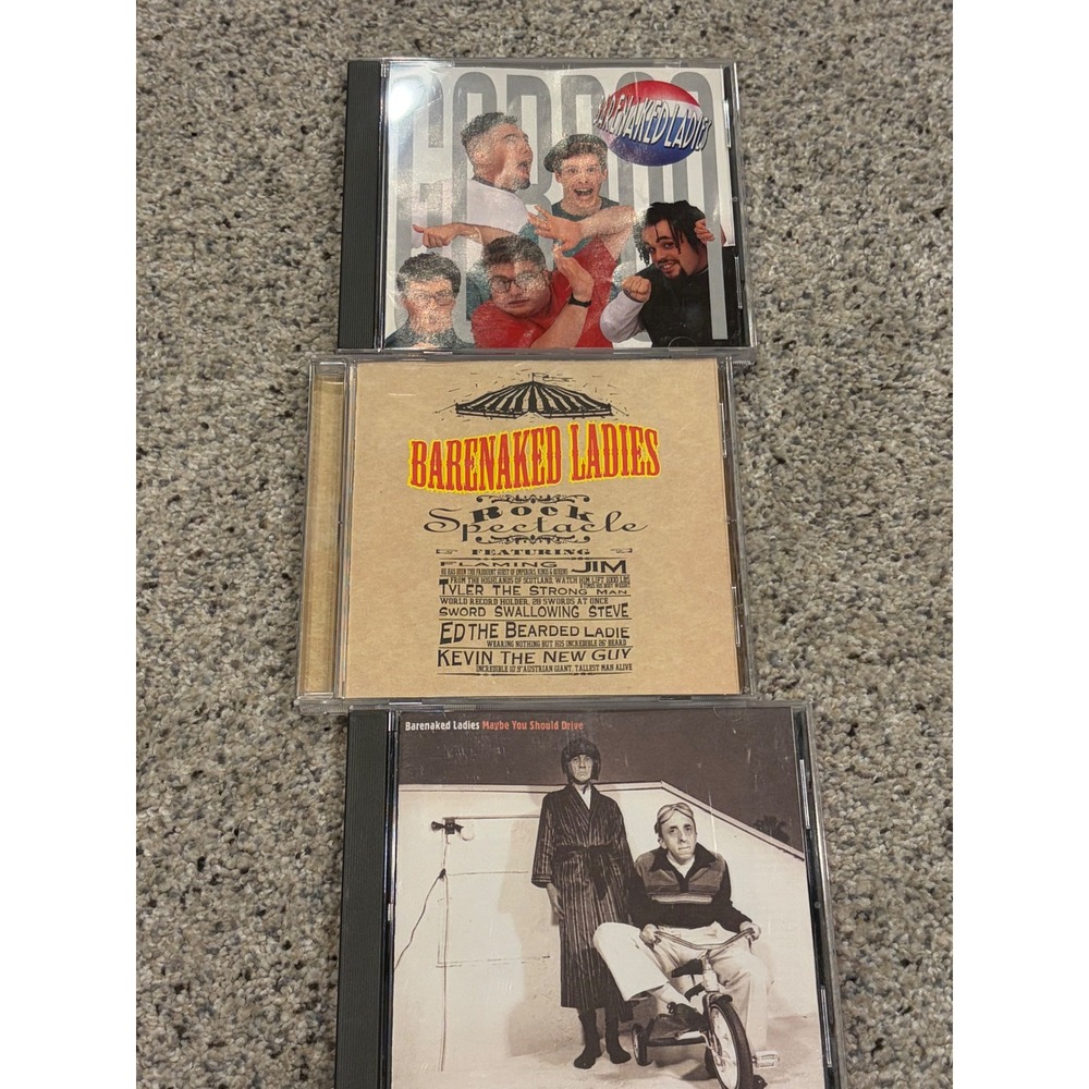 Barenaked Ladies CD Bundle Gordon Rock Spectacle Maybe You Should Drive‎ 3 Album